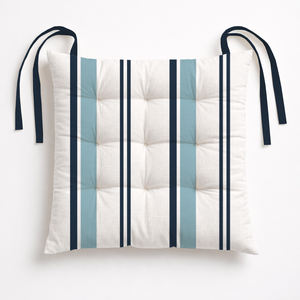 Cojín de Algodón para Silla, Cojín Acolchado Suave con Lazos, Cojín Antideslizante para Silla de Comedor, Cocina, Oficina - Product Image 1