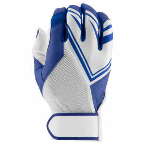 OEM Service Baseball Batting Gloves Breathable Customized Logo Anti-Slip Durable Leather <b>Hook</b> and Loop Closure Gloves - Product Image 2