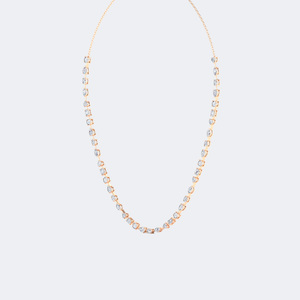 Collier tennis en diamants à taille mixte sertis à griffes 4.70 CTW - Product Image 3