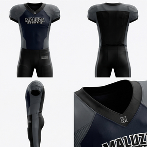 Ensemble d'uniformes de football américain professionnels, maillot et pantalon personnalisés pour équipe, vêtements d'élite, style universitaire américain, MALUZAINDUSTRIES - Product Image 6