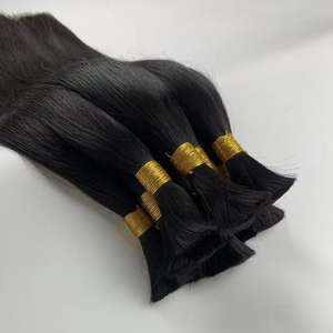 Extensions de cheveux humains vierges brésiliens Super Brillants en vison, doux, lisses et raides – Meilleur trame de cheveux humains brésiliens brillants - Product Image 1