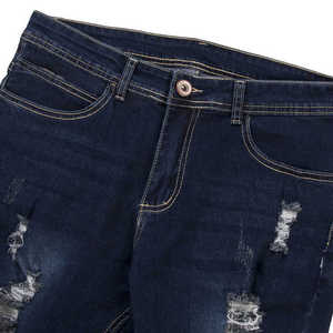 Jeans de Diseño Personalizado, Corte Recto y Ajustado para Hombre, Lavado, Sólido, Transpirable, Desgastado, Casual, Pantalones de Mezclilla para Verano y Otoño - Product Image 6