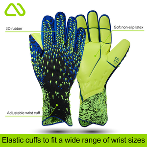 Gants de gardien de but professionnels, paume en latex, respirants, absorption des chocs, adhérence pour hommes, femmes, jeunes, football - Product Image 5