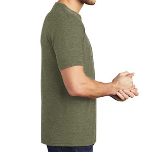 High Quality Plain <b>Blank</b> Triblend Men T-shirt Custom Woven Label Light <b>Weight</b> Breathable Summer Tee Shirt OEM - Product Image 3