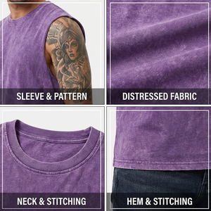 Premium 280GSM Heavyweight Cotton Acid Wash T-Shirt Custom <b>Logo</b> Vintage Oversized Streetwear Tee Luxury Mineral Wash Private - Product Image 6