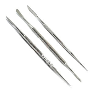 ชุดเครื่องมือผ่าตัดทางทันตกรรม 3 ชิ้น สแตนเลสสตีล ด้ามจับแบบมีลายคลื่น คลาส 1 เครื่องมือแบบใช้มือ สีเงิน Shuja Surgico - Product Image 5