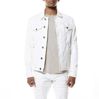 Ensemble de jeans décontractés pour hommes de qualité supérieure, respirant, 100% coton, personnalisable, veste et pantalon