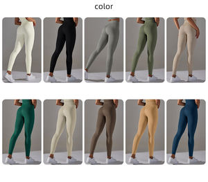Leggings Deportivos de Cintura Media para Mujer, Tejido Sin Costuras de Alta Calidad, Transpirables, Ecológicos, para Gimnasio, Yoga, Deportes, Ejercicio, Uso Casual - Product Image 2