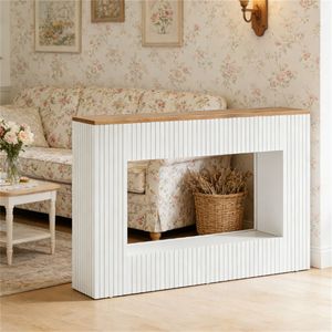 Wooden Main Control <b>Desk</b> <b>Console</b> <b>Table</b> with Storage Space Elegant Sofa <b>Table</b> and Foyer <b>Table</b> for Entrances - Product Image 3