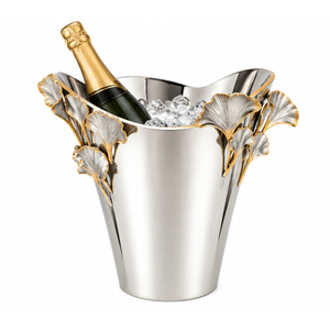 Wholesale Stainless Steel Wine Cooler Slanted Rim Design Single Bottle Metal Wine Bottle Chiller <b>Champagne</b> Ice Bucket - Product Image 5