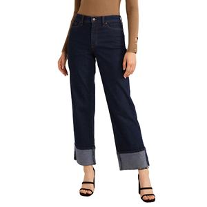 Jeans de Mezclilla Tejida Lavada de Color Sólido para Mujer, Orientados a la Exportación, Transpirables, de Primera Calidad, Ecológicos, de Secado Rápido, Diseño Personalizado - Product Image 2