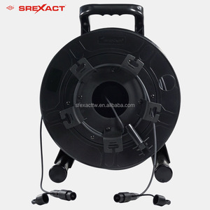 Câble à fibres optiques multimode OM3 12 cœurs pour extérieur, type MPO, bobine noire 200M - Product Image 4