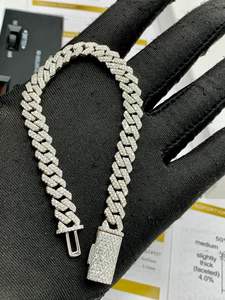 Reloj de Hombre Estilo Hip Hop con Incrustaciones de Moissanita, Movimiento Automático, Cristal de Zafiro, Diamantes de Gran Tamaño - Product Image 6