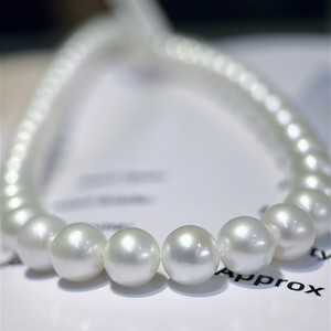 Collier en perles d'eau douce de 8-9 mm en gros avec boucle en argent S925, collier de beauté impeccable - Product Image 3