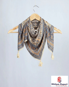 Pañuelo Cuadrado con Estampado Personalizado, Sensación de Seda, Suave y Ligero, Pañuelo de Moda para Mujer, Fabricante Textil OEM ODM, Venta al Por Mayor - Product Image 1