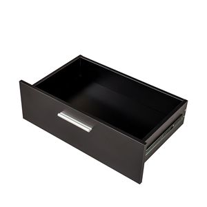 Cassettiera a 8 cassetti in rovere, mobile contenitore doppio per camera da letto, soggiorno, ingresso, moderno, autoportante, allungabile, nero - Product Image 3