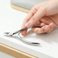 Ensemble d'outils de manucure professionnels en acier inoxydable courbés pour les pieds et les doigts, coupe-ongles multifonction, ciseaux, pinces à cuticules