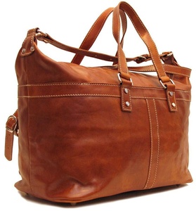 Sac fourre-tout pour femmes en cuir véritable de haute qualité grand sac de selle de travail et de shopping pour voyager sacs de voyage en gros - Product Image 4