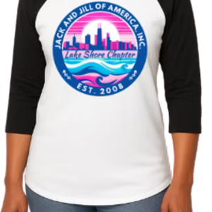 Women's White and Black Baseball Shirt Casual Three Quarter Sleeve <b>Raglan</b> Tee Everyday Comfortable Lifestyle Clothing <b>Top</b> - Product Image 6