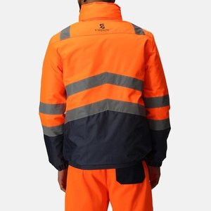 Chaqueta de Trabajo de Alta Visibilidad Impermeable para Hombre, Reflectante, de Invierno, de Seguridad, Cortavientos 2026 - Product Image 3