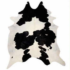 Black and White Cowhide <b>Rug</b> Natural Cow <b>Skin</b> Hair On Hide Genuine Leather Carpet for Living Room Bedroom Home Decor Wholesale - Product Image 2