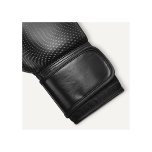 Gants de boxe en cuir noir à lacets, respirants, équipement d'entraînement pour adultes - Product Image 3