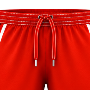 Bright <b>Red</b> White Rugby <b>Shorts</b> Team Uniform Breathable Lightweight Custom Training Sportswear Athletic Performance <b>Shorts</b> - Product Image 5