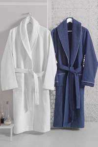 Peignoir en tissu éponge épais et respirant, 100 % coton, écologique, pour femmes, usage spa et hôtel, logo personnalisé, vente en gros - Product Image 2