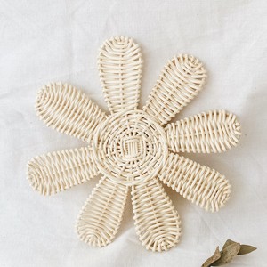Wall <b>Sticker</b> Natural <b>Flower</b> Set Aesthetic Room Decor Rattan Wall-mount <b>Flowers</b> With Various Sizes for Children Bedrooms - Product Image 4