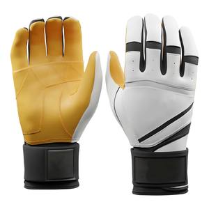 Gants de frappe de baseball en cuir véritable de qualité supérieure avec logo et design personnalisés, qualité professionnelle, antidérapants - Product Image 6