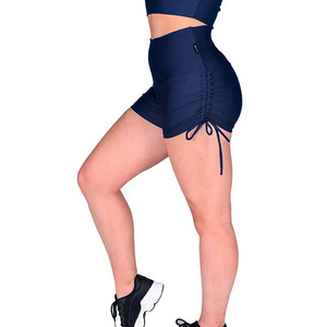 กางเกงขาสั้นเอวสูงผ้าแคนวาสคุณภาพดี ระบายอากาศได้ดี สำหรับผู้หญิง เหมาะสำหรับออกกำลังกาย โยคะ ขายดี ราคาถูก - Product Image 1