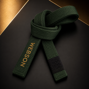 Ceintures de judo de haute qualité à prix raisonnable, best-sellers, faible MOQ, matière respirante en polyester/coton, WEBSON Sports unisexe - Product Image 4