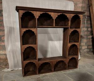 Étagère murale de rangement en bois massif, présentoir multi-étagères, meuble en bois pour salon, bureau, décoration intérieure - Product Image 4