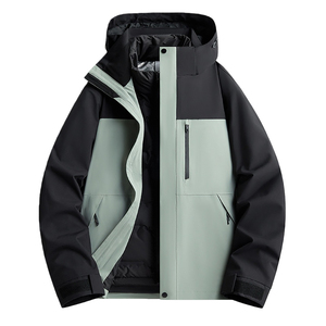 Chaqueta de Trabajo Impermeable y Transpirable para Hombre/Mujer, Color Sólido, Gruesa y Cálida, Uniforme Corporativo Personalizable - Product Image 1