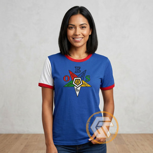 T-shirt décontracté d'été pour femme Eastern Star en jersey 100 % coton, respirant, écologique, anti-plis et anti-boulochage – Vente en gros - Product Image 2