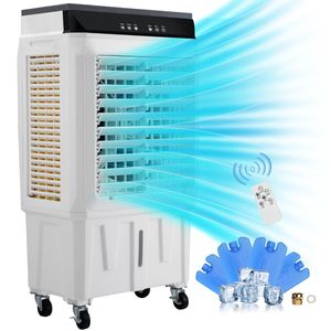 เครื่องทำความเย็นแบบระเหยพกพา 2100 CFM พร้อมระบบส่ายปรับได้ 135 องศา ตั้งเวลาได้ 12 ชั่วโมง และปรับความเร็วได้ 3 ระดับ ความจุน้ำ 7 แกลลอน - Product Image 4