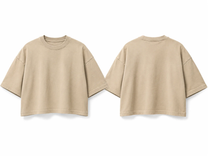 เสื้อยืดคอตตอนโอเวอร์ไซส์แบบยูนิเซ็กซ์ หนักพิเศษ 280 GSM สำหรับสตรีทแวร์ รับผลิตแบบ OEM ODM แบรนด์ส่วนตัว - Product Image 2