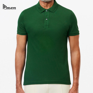 เสื้อเชิ้ตแขนสั้นสีเขียวล้วนสำหรับผู้ชายจาก Relevo Industries ผ้าแคนวาส 100% คอตตอน ป้องกันรอยยับ เป็นมิตรกับสิ่งแวดล้อม ระบายอากาศได้ดี - Product Image 2