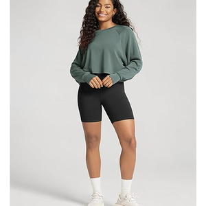 Sudadera con capucha corta personalizada para mujer, sudaderas y sudaderas con capucha informales para mujer, sudadera con capucha oversize con cremallera para mujer - Product Image 2