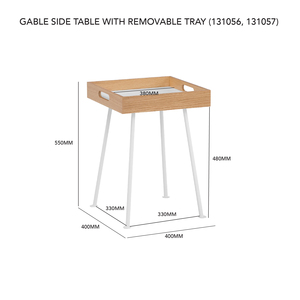 Minimalist Square Coffee <b>Table</b> in Natural Oak Finish with Integrated Handle Grips for Home Decor and <b>Small</b> Apartment - Product Image 5