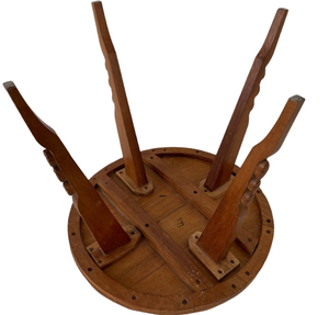 Hot Sale <b>Round</b> <b>Side</b> Wooden Hand Carved <b>Round</b> <b>Side</b> <b>Table</b> <b>Round</b> End Altar <b>Side</b> End <b>Table</b> Small Night Stand Bedside Living Room - Product Image 2