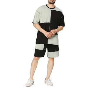 Conjunto de Traje de Verano de Dos Piezas para Hombre MATEX SPORTS, Camisas de Manga Corta y Pantalones Cortos Transpirables de Estilo Urbano, Tela de Poliéster/Algodón - Product Image 1