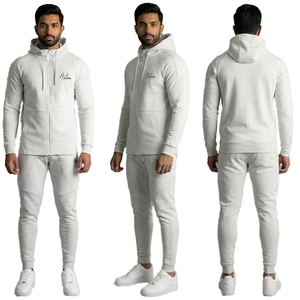 Conjunto Deportivo Informal Transpirable Unisex, Sudadera con Capucha y Cordón Ajustable, Pantalones Deportivos Holgados, 100% Algodón, Ropa Deportiva para Gimnasio - Product Image 1