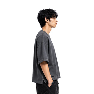 T-shirts amples en coton premium pour hommes, coupe décontractée, manches courtes, style streetwear, personnalisables, OEM, ODM, marque privée, fournisseur en gros - Product Image 5