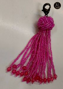 Ornement suspendu artisanal à pampilles perlées, Décoration bohème pour la maison, Attache de rideau, Breloque de sac, Porte-clés, Décoration festive - Product Image 5