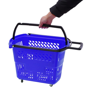Custom <b>Shopping</b> Baskets <b>Trolley</b> for Retail Stores Factory Price Supermarket Plastic <b>Shopping</b> Basket Factory Wholesale Portable - Product Image 5
