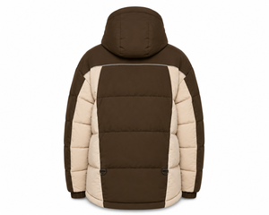Premium Hooded Puffer <b>Jacket</b> Cold Weather Street Fashion Thick Quilting Custom Woven Badge Service Secure Utility Zipper Pockets - Product Image 3