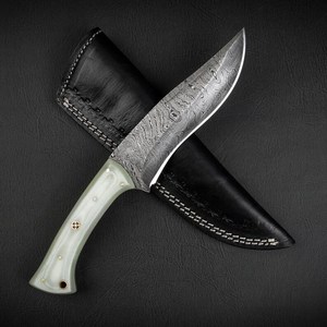OEM Damascus Steel Straight Edge <b>Multi</b>-functional Hunting Fixed Blade Outdoor Knife Handmade Gift Knives Pasha Enterprises Bone - Product Image 1