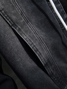 Chaquetas de Mezclilla Formales Personalizadas al por Mayor para Hombre con Lavado Ácido, Cierre de Botones, Colores Sólidos, 100% Algodón, Estilo Vintage - Product Image 6