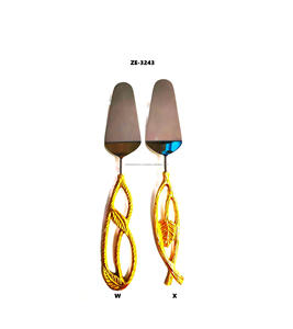 Cubiertos de acero inoxidable de inspiración vintage elegantes, cubiertos ecológicos para cenas y cocinas finas, acero espejado - Product Image 2